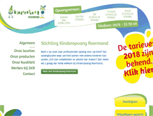 Tablet Screenshot of kinderopvangroermond.nl